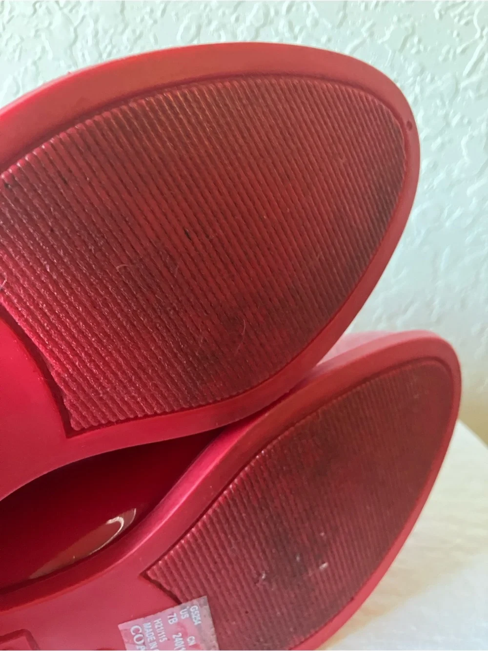 Coach: Red “Candy Apple”Rivington Rain Booties Boots- 7